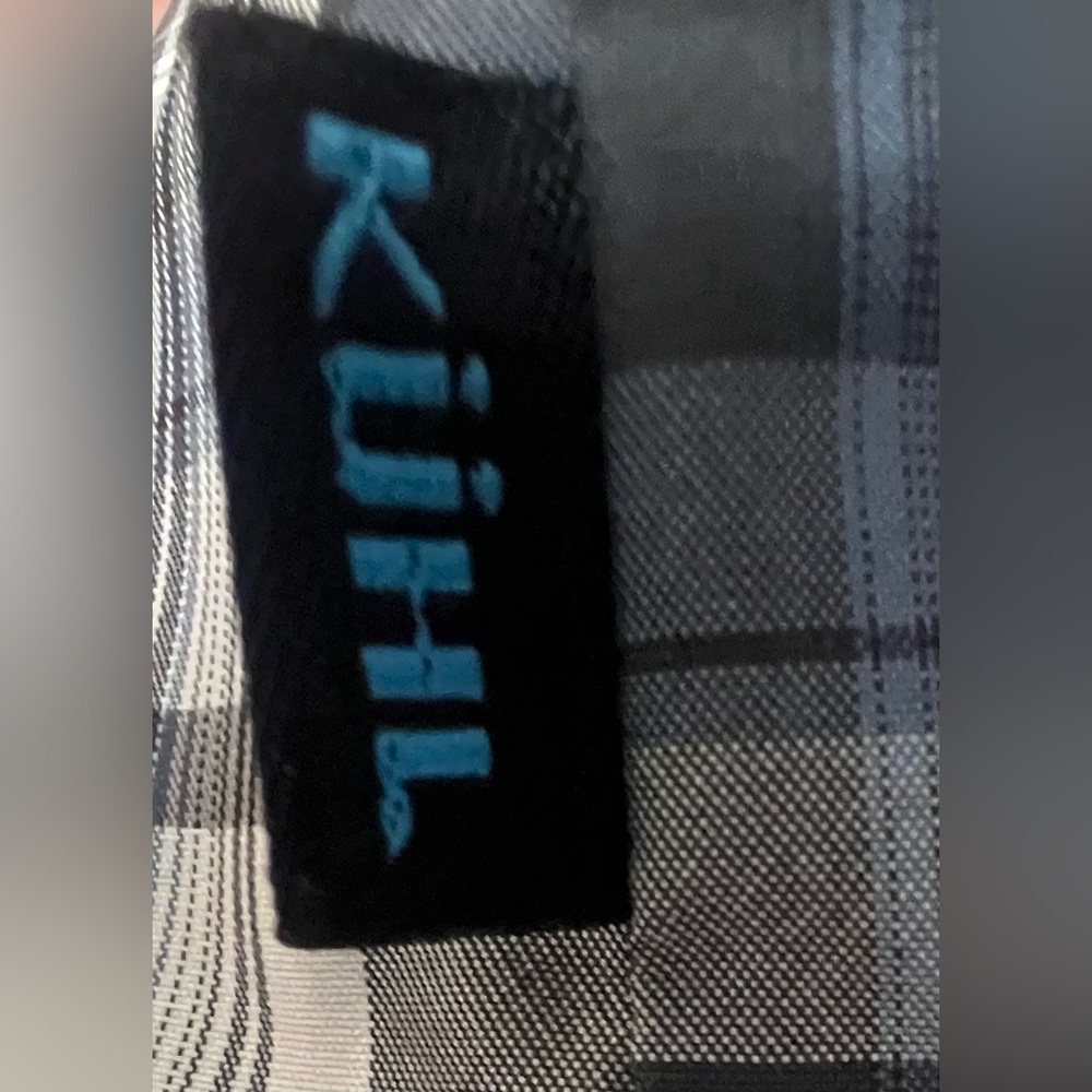 Kuhl - Size: Large, Men's Gray/Blue Plaid Shirt - Picture 4 of 6